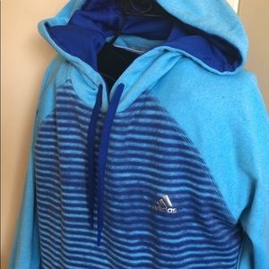 Blue Adidas Climalite Hoodie
